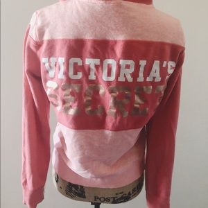 Victoria’s Secret coral zipper hoodie